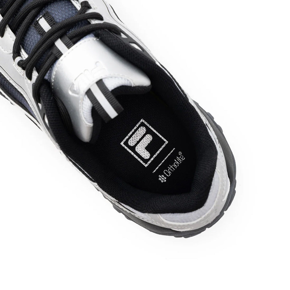 フィラ エシャッペエムエスジーディー FILA ECHAPPE MS GD Black/Silver/Vapor Blue レディース スニーカー FU0104052-001