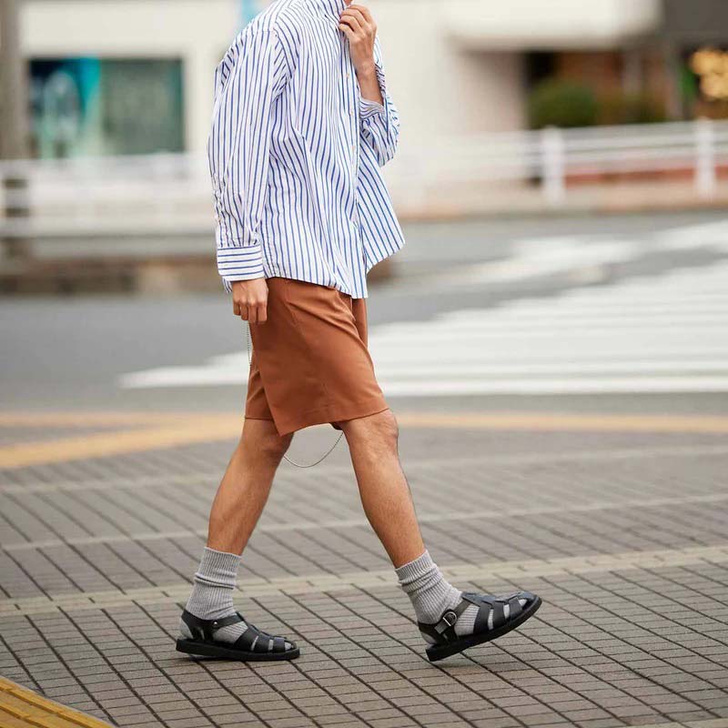 オーガニックハンドルーム グルカ Organic handloom GURKHA ブラック メンズ レディース サンダル OH002009