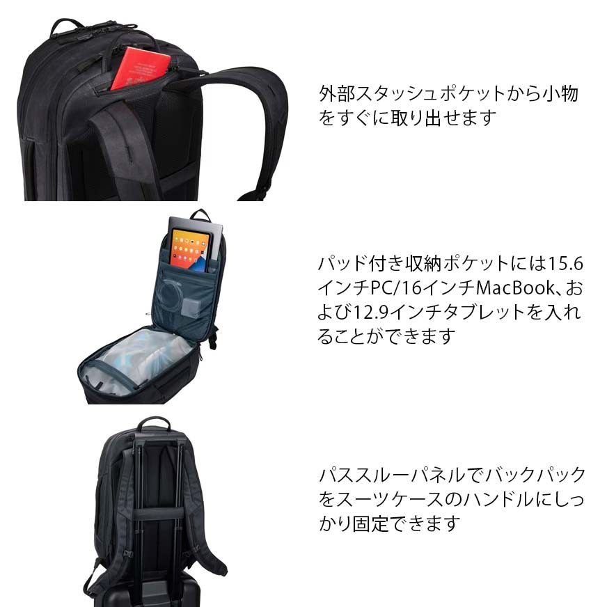THULE 商品シリーズの機能説明画像