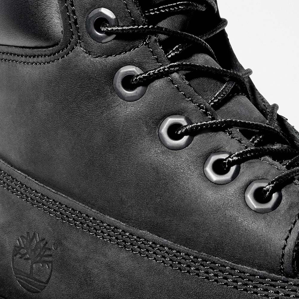 ティンバーランド ジュニア 6インチ プレミアム ウォータープルーフ ブーツ Timberland ブラック ヌバック キッズ レディース ブーツ 防水 TB012907001