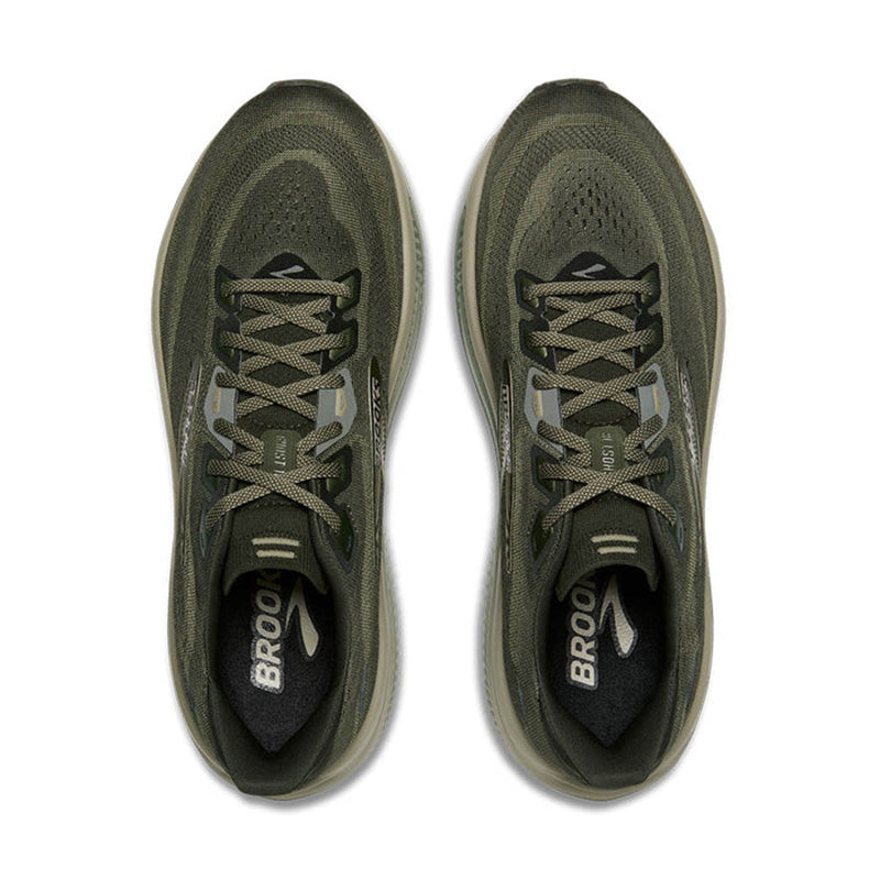 ブルックス ゴースト18 BROOKS Ghost18 カーキ メンズ スニーカー BRM-4933KK