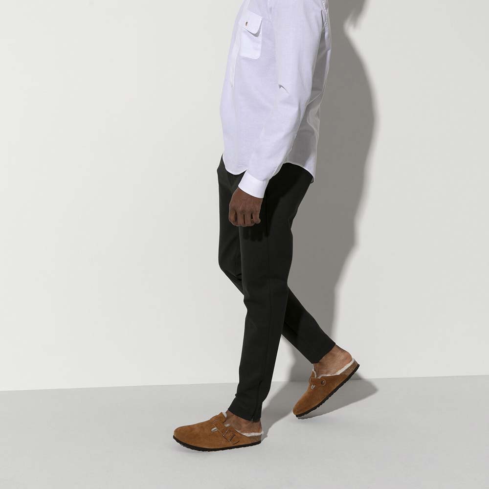 ビルケンシュトック ボストン シアリング スエードレザー BIRKENSTOCK Boston Shearling ミンク レディース サンダル ナロー幅 1001141