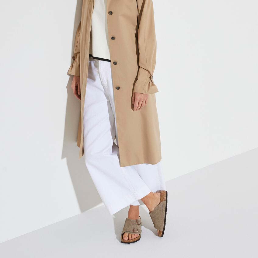 ビルケンシュトック チューリッヒ スエードレザー BIRKENSTOCK ZURICH Suede Leather トープ レディース サンダル ナロー幅 0050463