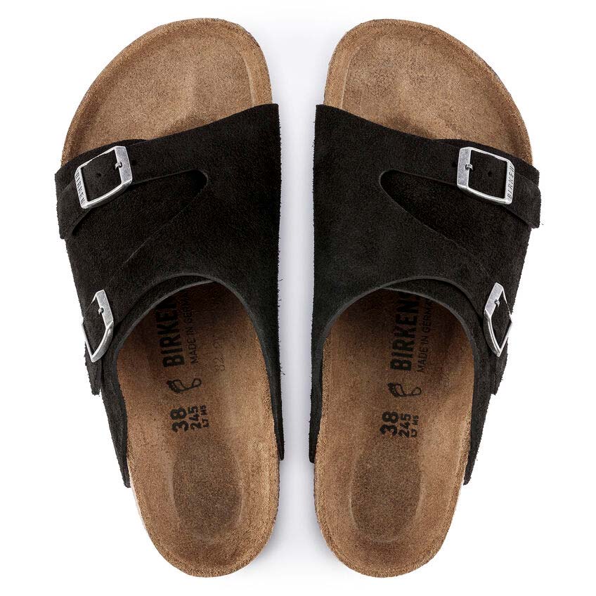 ビルケンシュトック チューリッヒ スエードレザー BIRKENSTOCK ZURICH Suede Leather ブラック メンズ サンダル レギュラー幅 1025045