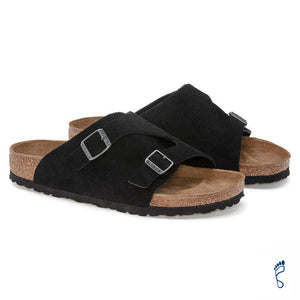 BIRKENSTOCK ZURICH Suede Leather ブラック レギュラー幅 1025045