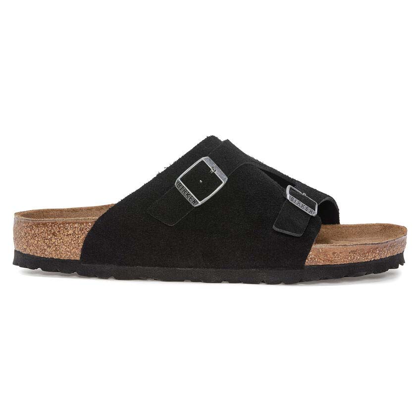 ビルケンシュトック チューリッヒ スエードレザー BIRKENSTOCK ZURICH Suede Leather ブラック レディース サンダル ナロー幅 1025060