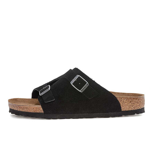 ビルケンシュトック チューリッヒ スエードレザー BIRKENSTOCK ZURICH Suede Leather ブラック レディース サンダル ナロー幅 1025060