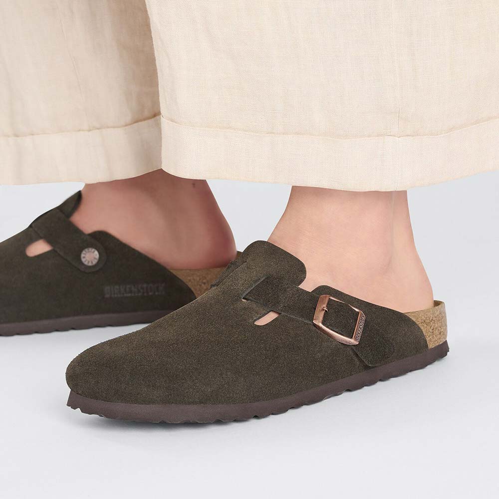 ビルケンシュトック ボストン スエードレザー BIRKENSTOCK Boston モカ メンズ サンダル レギュラー幅 0060901