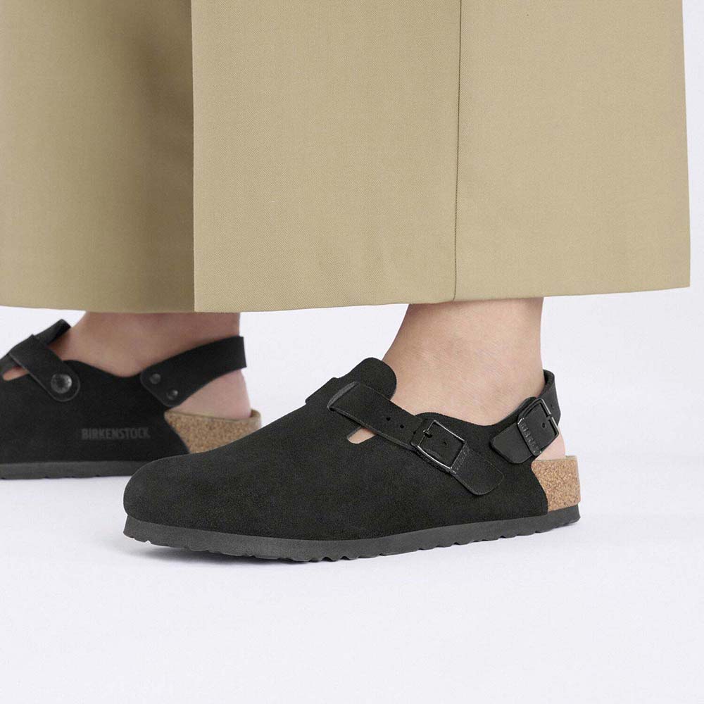 ビルケンシュトック トキオ スエードレザー BIRKENSTOCK Tokio ブラック メンズ サンダル レギュラー幅 1028337