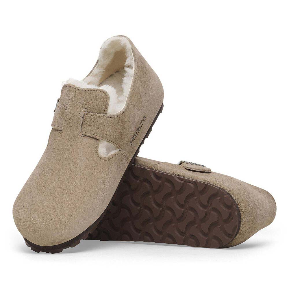 ビルケンシュトック ロンドンシアリング スエードレザー BIRKENSTOCK London Shearling トープ レディース シューズ ナロー幅 1028470