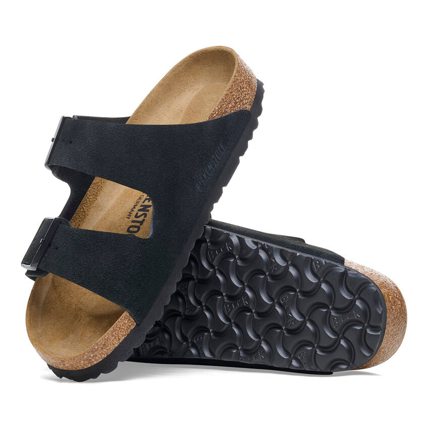 ビルケンシュトック アリゾナ スエードレザー ブラック BIRKENSTOCK Arizona Suede Leather Black レディース サンダル ナロー幅 1027164