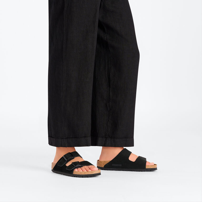 ビルケンシュトック アリゾナ スエードレザー ブラック BIRKENSTOCK Arizona Suede Leather Black レディース サンダル ナロー幅 1027164