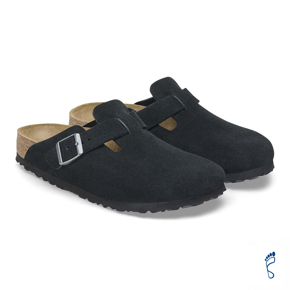 ビルケンシュトック ボストン スエードレザー BIRKENSTOCK Boston ブラック メンズ サンダル レギュラー幅 GC1027142