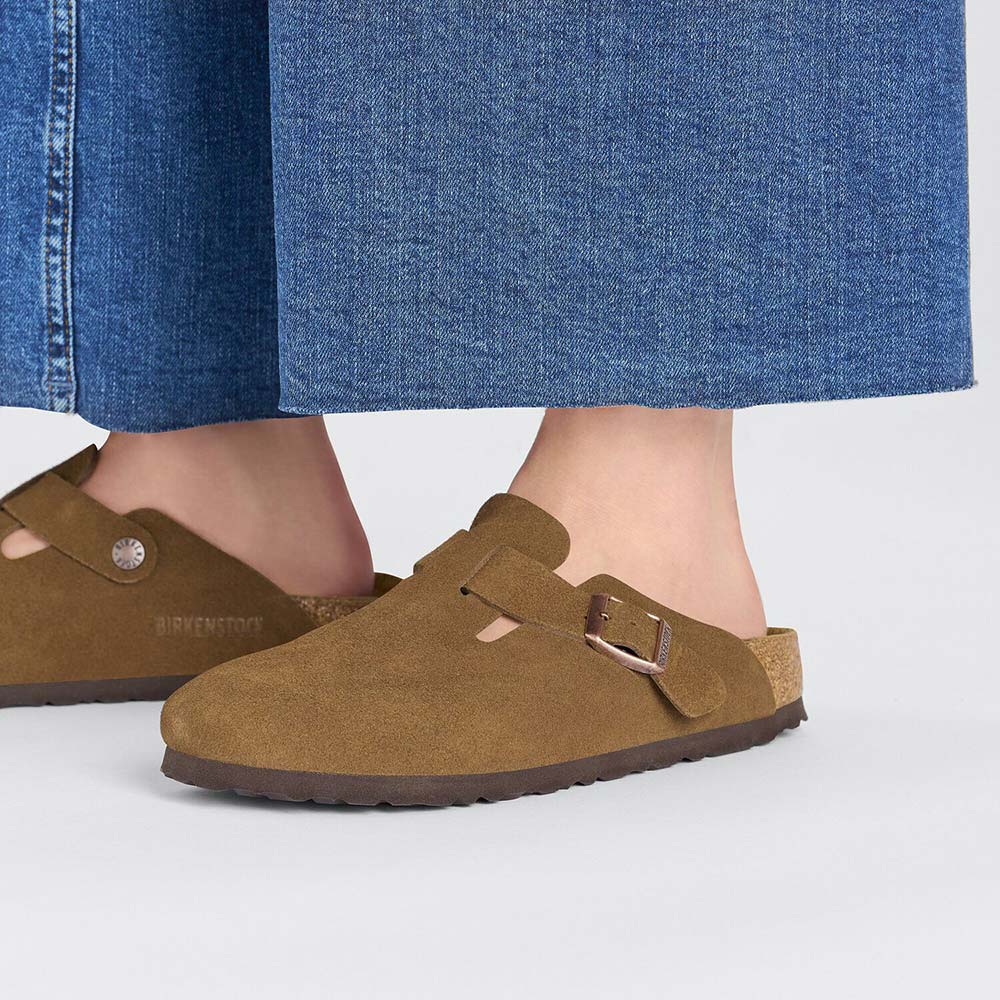 ビルケンシュトック ボストン スエードレザー BIRKENSTOCK Boston ミンク メンズ サンダル レギュラー幅 1027110