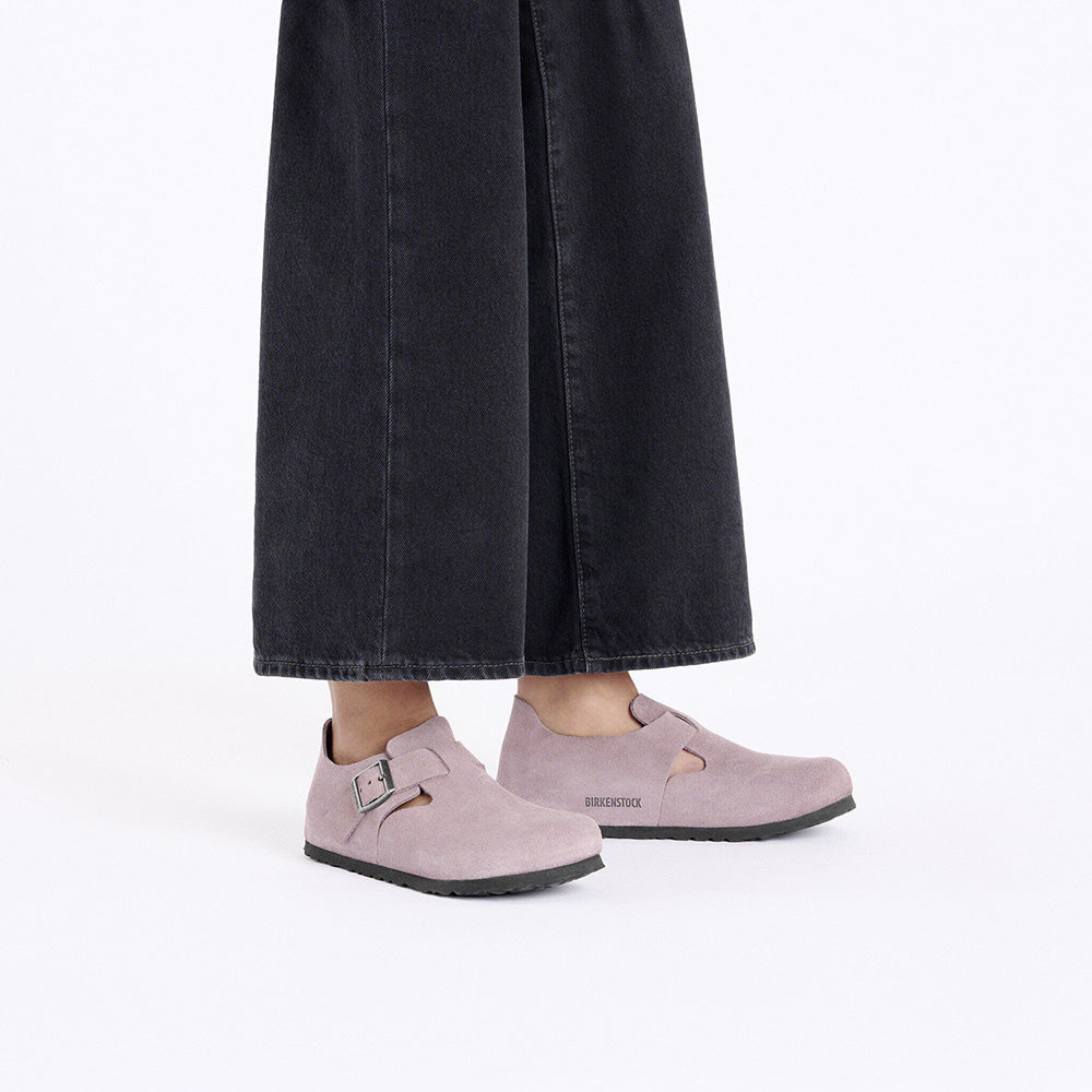 ビルケンシュトック ロンドン BIRKENSTOCK London フェイディッド パープル レディース シューズ ナロー幅 1028099