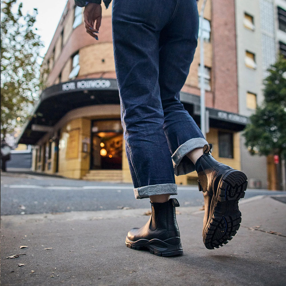 ブランドストーン ラグ ブーツ Blundstone LUG BOOT BS2240 Black メンズ レディース スムースレザー サイドゴアブーツ BS2240009