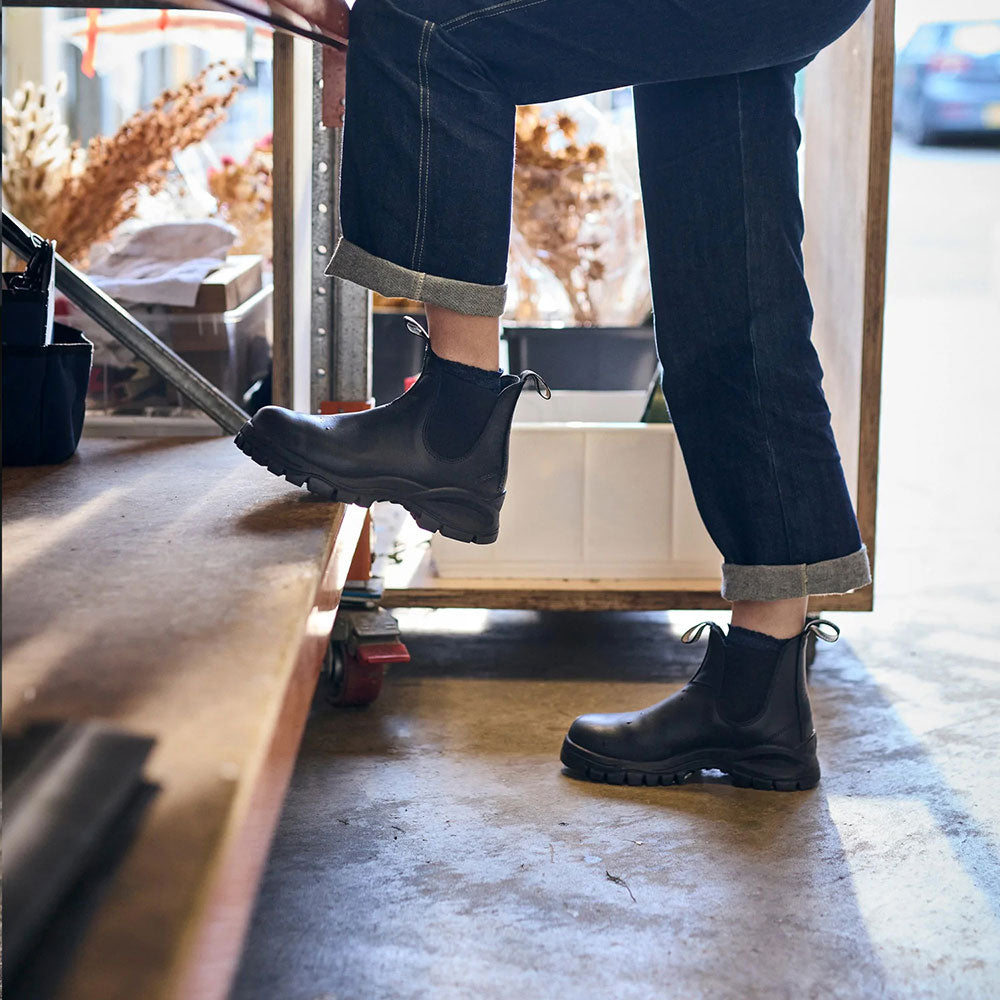 ブランドストーン ラグ ブーツ Blundstone LUG BOOT BS2240 Black メンズ レディース スムースレザー サイドゴアブーツ BS2240009