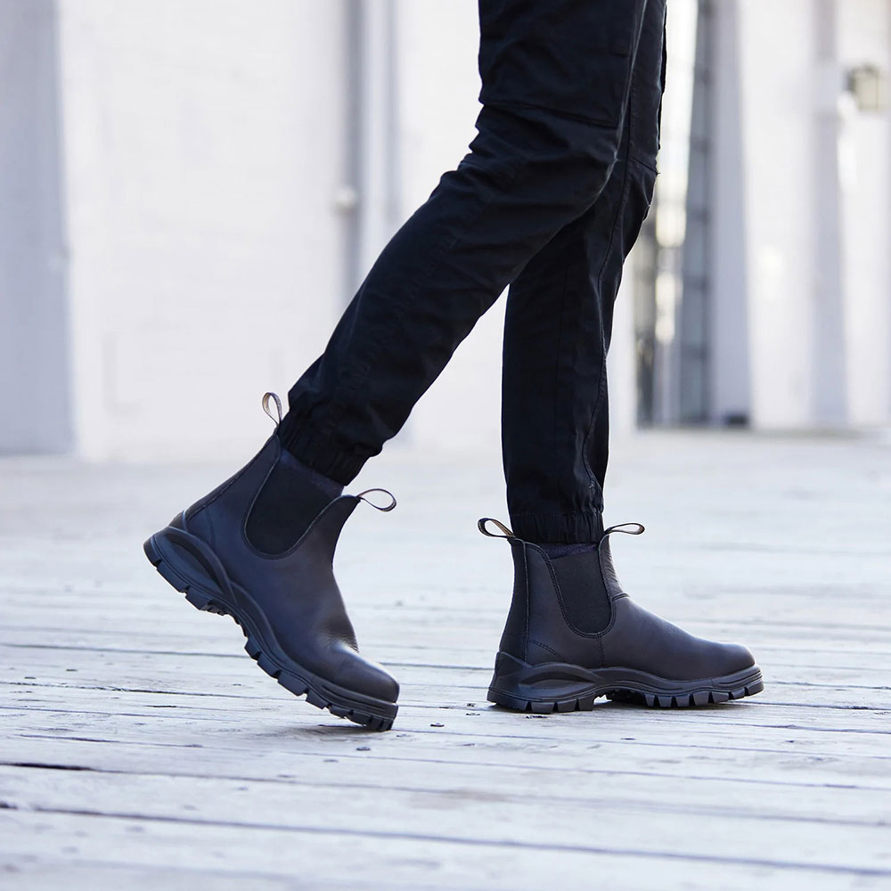 ブランドストーン ラグ ブーツ Blundstone LUG BOOT BS2240 Black メンズ レディース スムースレザー サイドゴアブーツ BS2240009