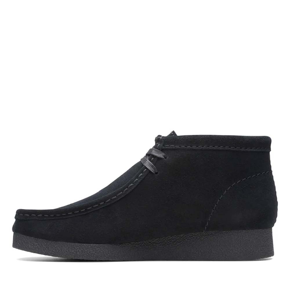 クラークス レディース ワラビーエヴォブーツ Clarks WallabeeEVO Bt ブラックスエード レディース シューズ 26174743