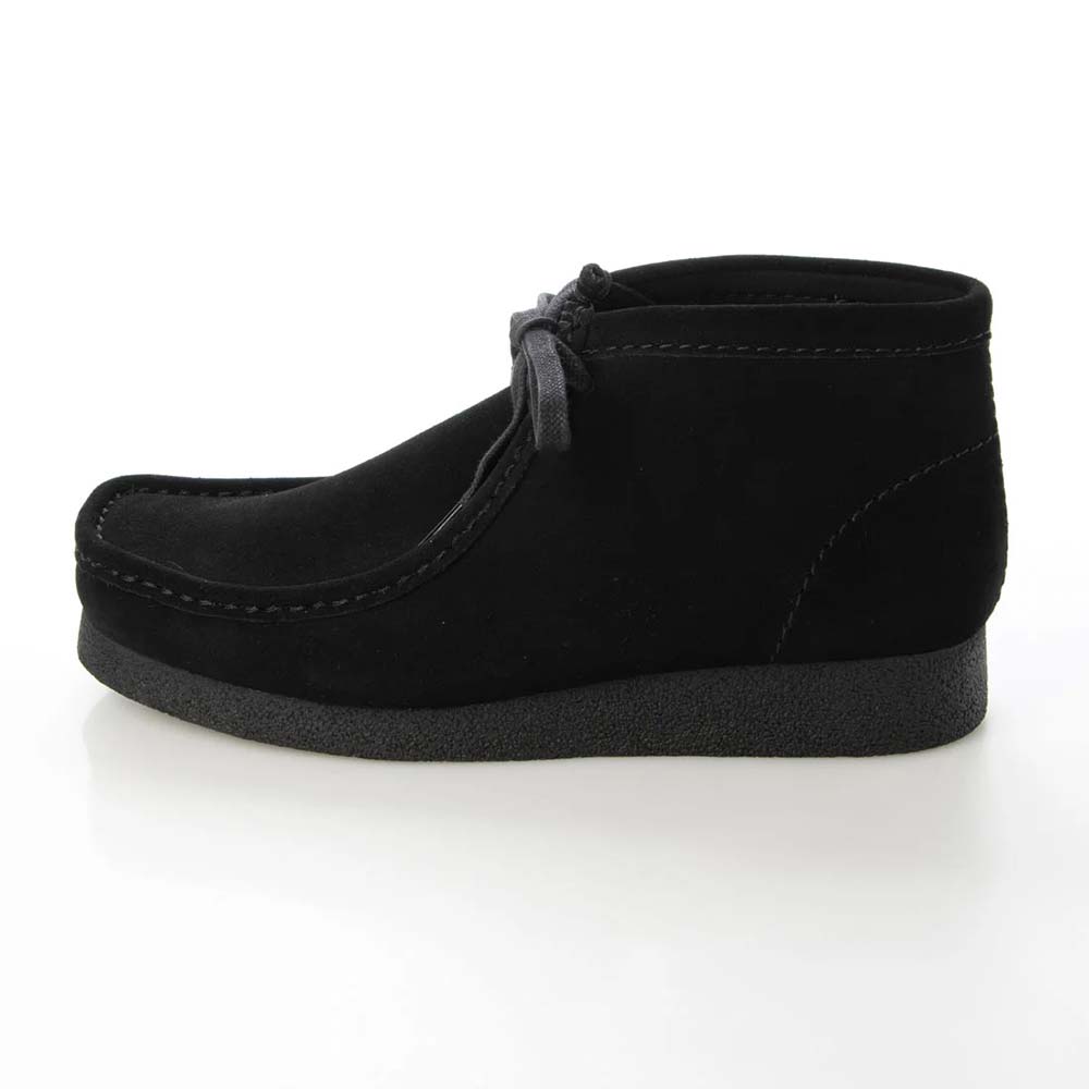 クラークス ワラビーエヴォブーツ Clarks WallabeeEVO Bt ブラックスエード メンズ シューズ 26172823