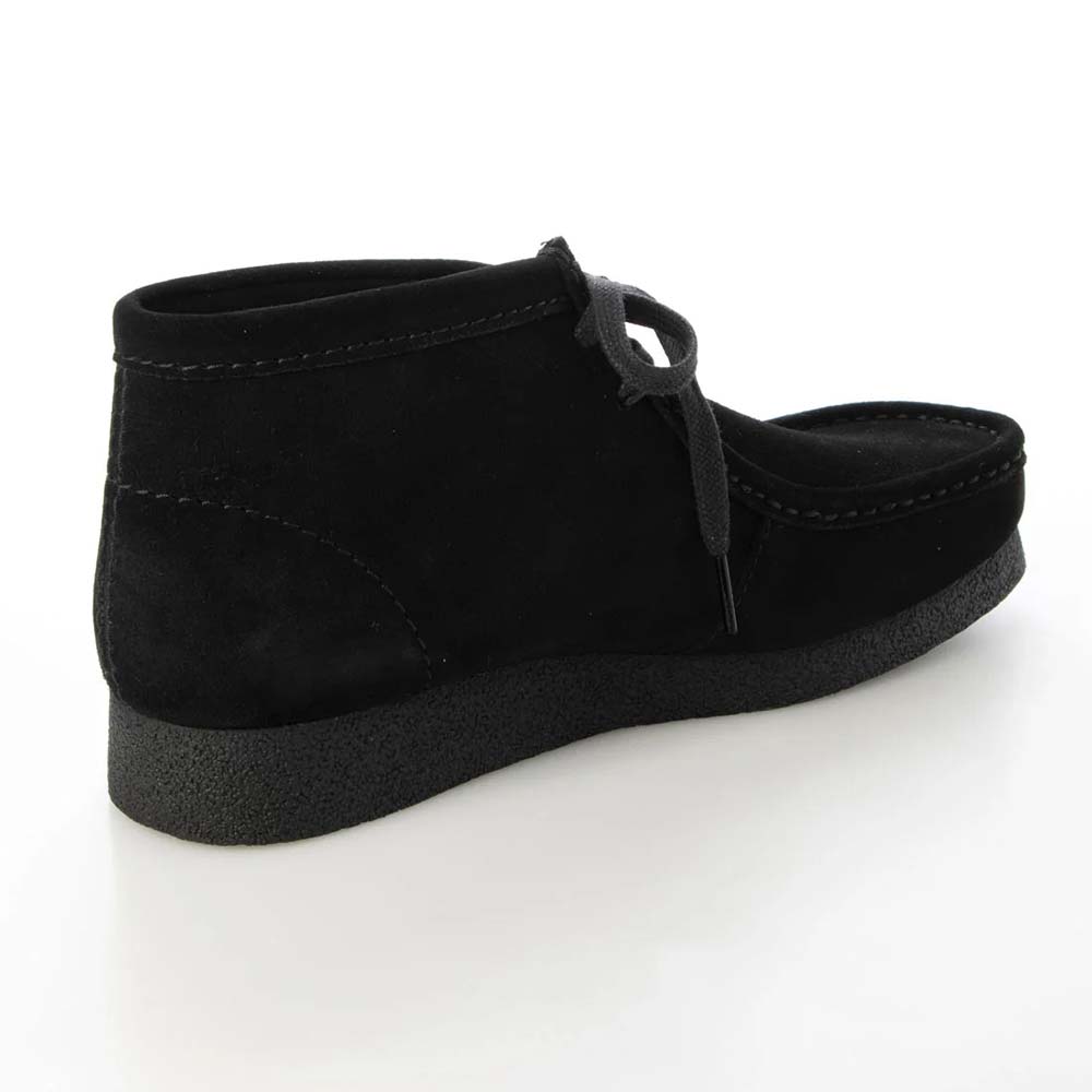 クラークス ワラビーエヴォブーツ Clarks WallabeeEVO Bt ブラックスエード メンズ シューズ 26172823