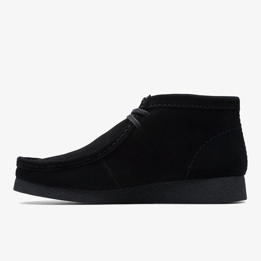 クラークス ワラビーエヴォブーツ Clarks WallabeeEVO Bt ブラックスエード メンズ シューズ 26172823