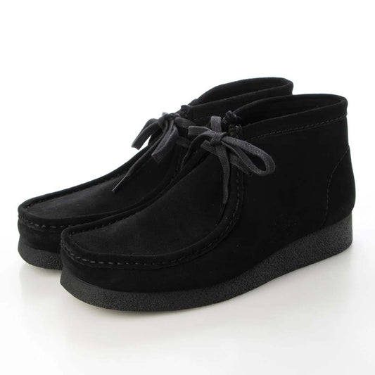 クラークス ワラビーエヴォブーツ Clarks WallabeeEVO Bt ブラックスエード メンズ シューズ 26172823