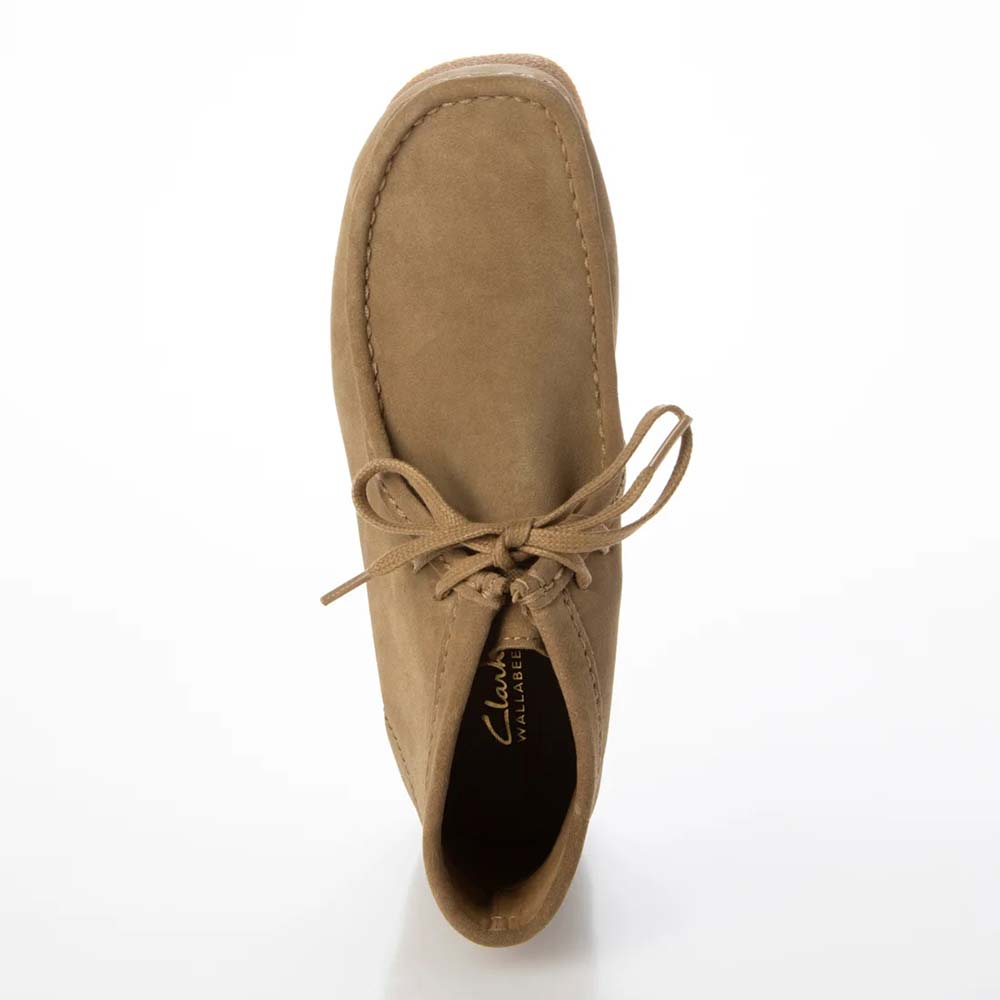 クラークス ワラビーエヴォブーツ Clarks WallabeeEVO Bt ダークサンドスエード メンズ シューズ 26172824