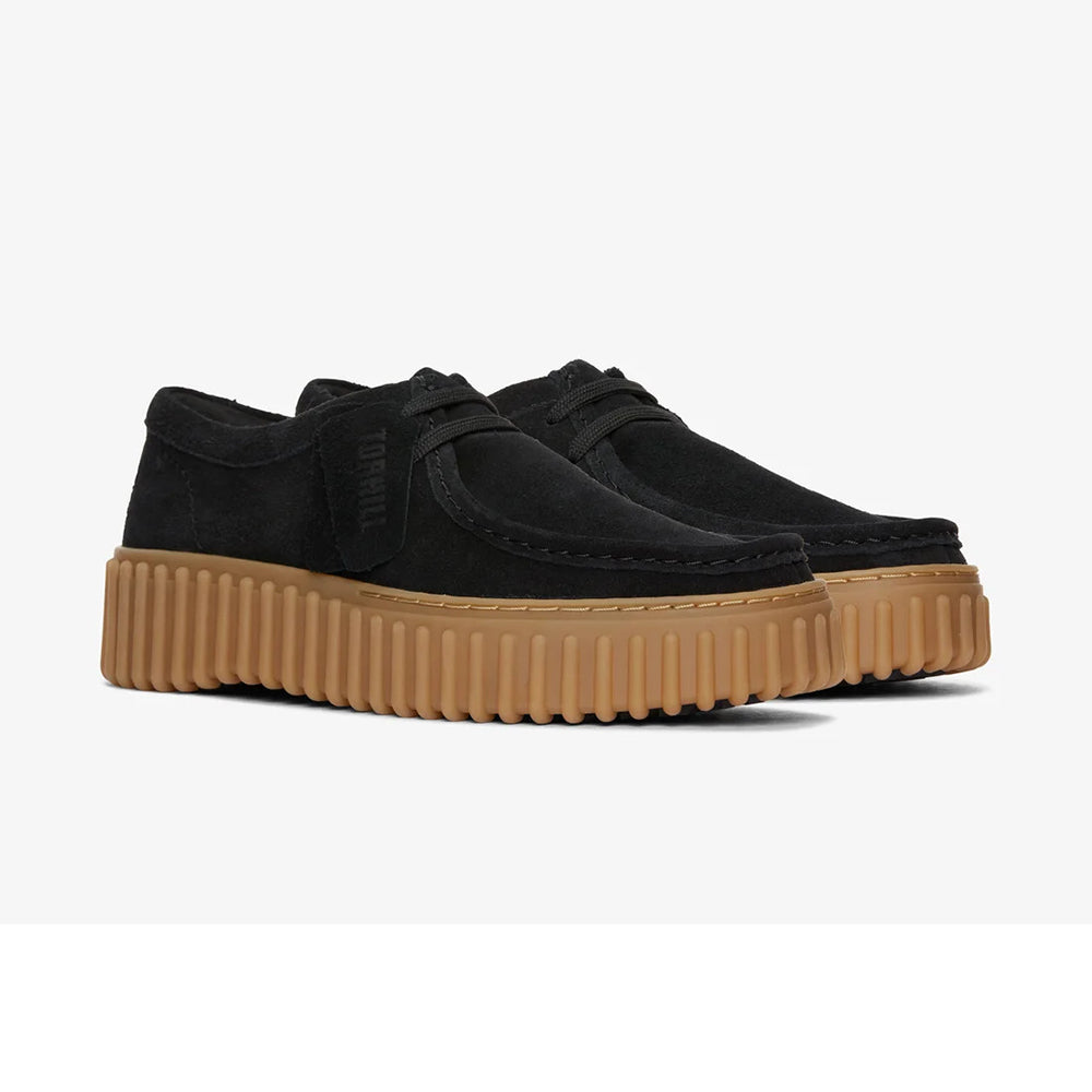 クラークス トーヒルビー Clarks Torhill Bee ブラックスエード レディース シューズ 26172044