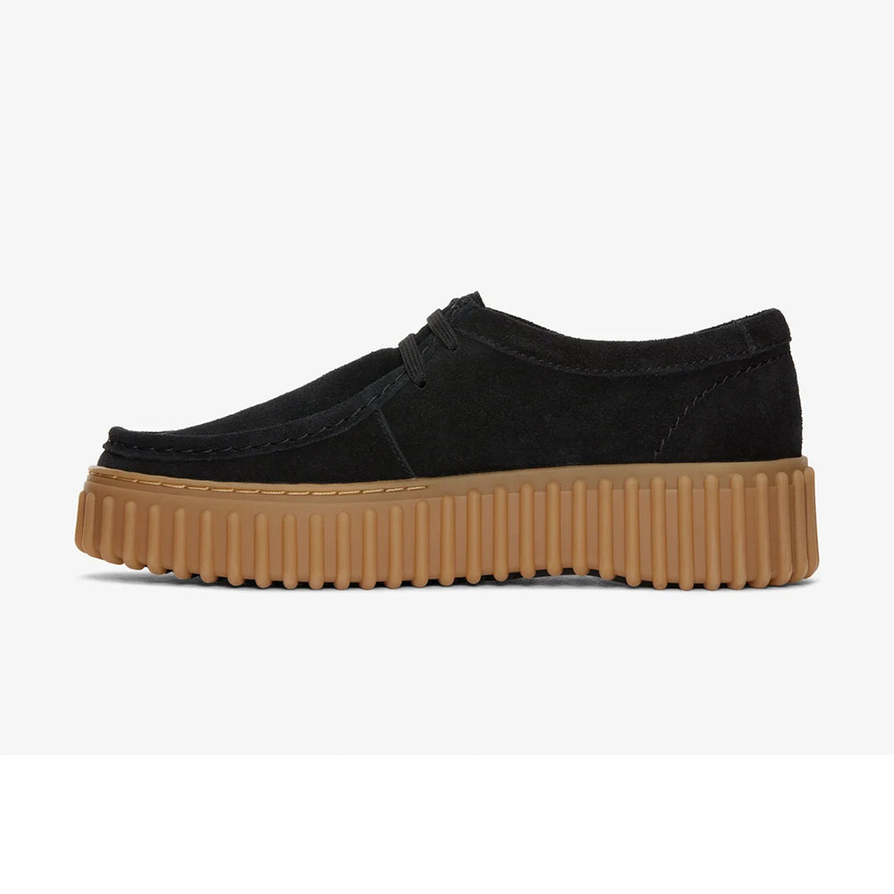 クラークス トーヒルビー Clarks Torhill Bee ブラックスエード レディース シューズ 26172044