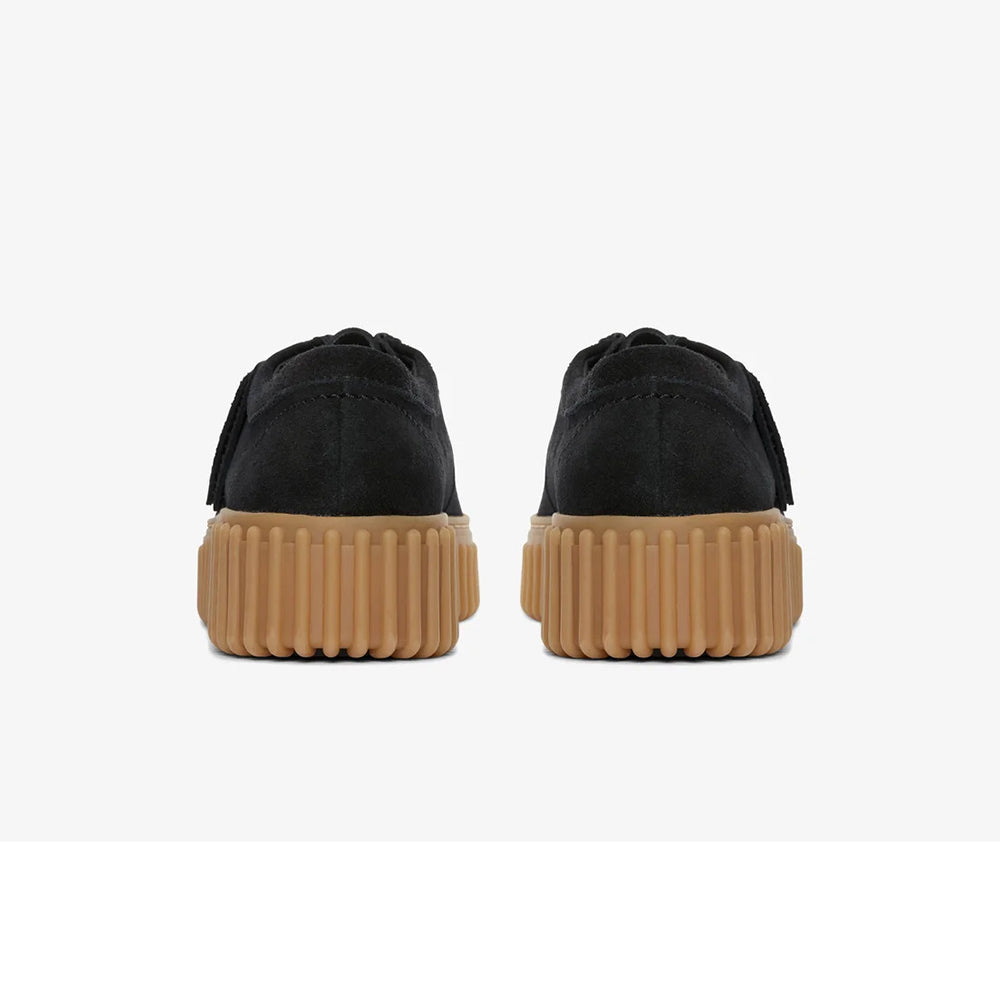 クラークス トーヒルビー Clarks Torhill Bee ブラックスエード レディース シューズ 26172044