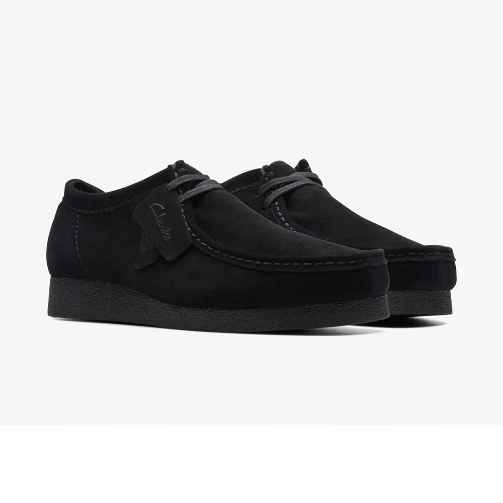 クラークス ワラビーエヴォウォータープルーフ Clarks WallabeeEVO WP ブラックスエード メンズ レディース シューズ 26177833