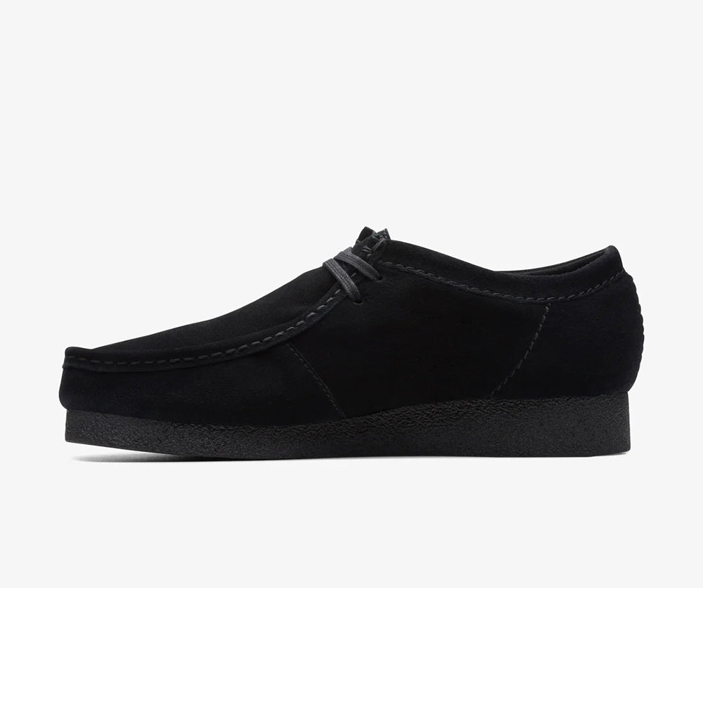 クラークス ワラビーエヴォウォータープルーフ Clarks WallabeeEVO WP ブラックスエード メンズ レディース シューズ 26177833