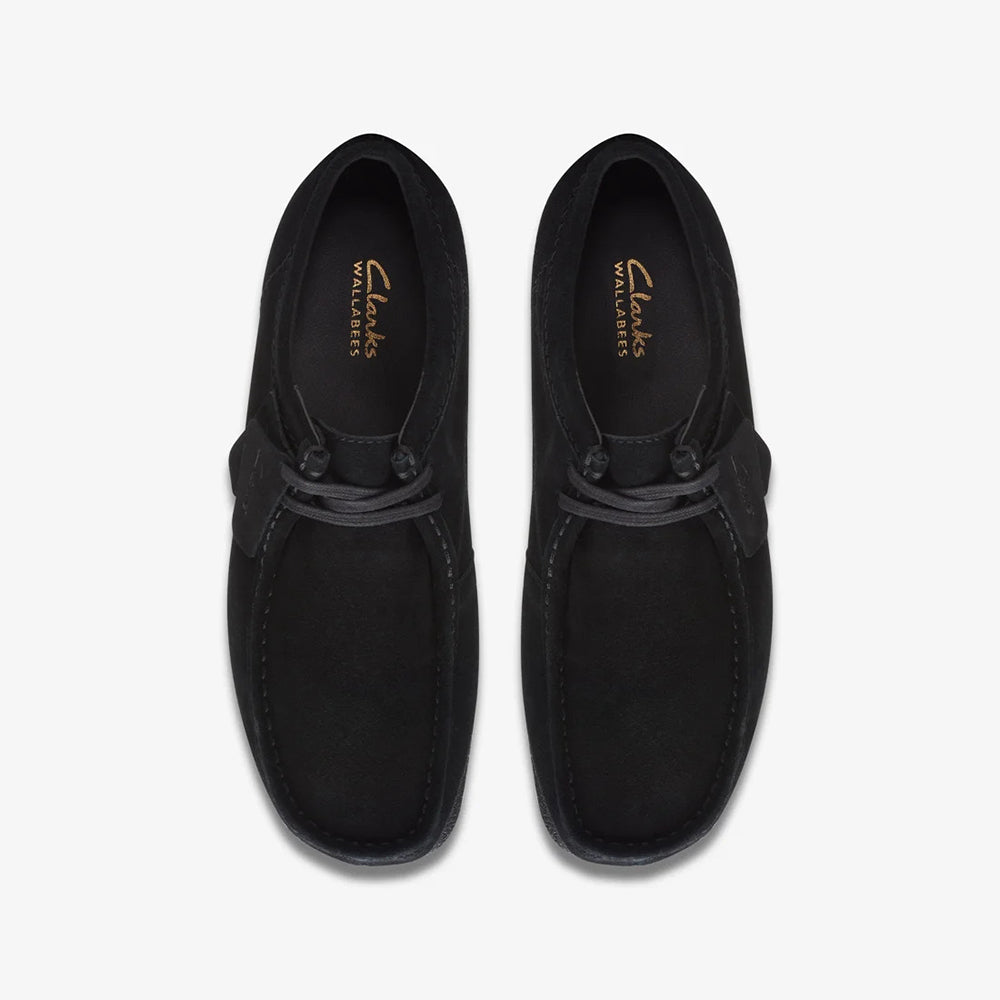 クラークス ワラビーエヴォウォータープルーフ Clarks WallabeeEVO WP ブラックスエード メンズ レディース シューズ 26177833