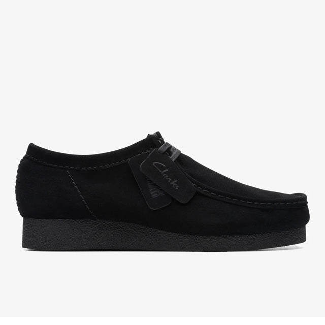 クラークス ワラビーエヴォウォータープルーフ Clarks WallabeeEVO WP ブラックスエード メンズ レディース シューズ 26177833