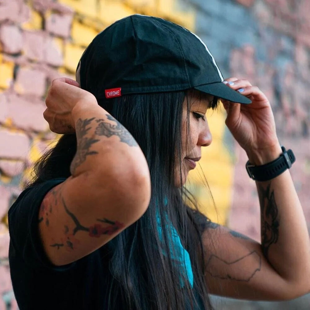 クローム サイクリング キャップ CHROME CYCLING CAP BLACK メンズ 帽子 AC211BK
