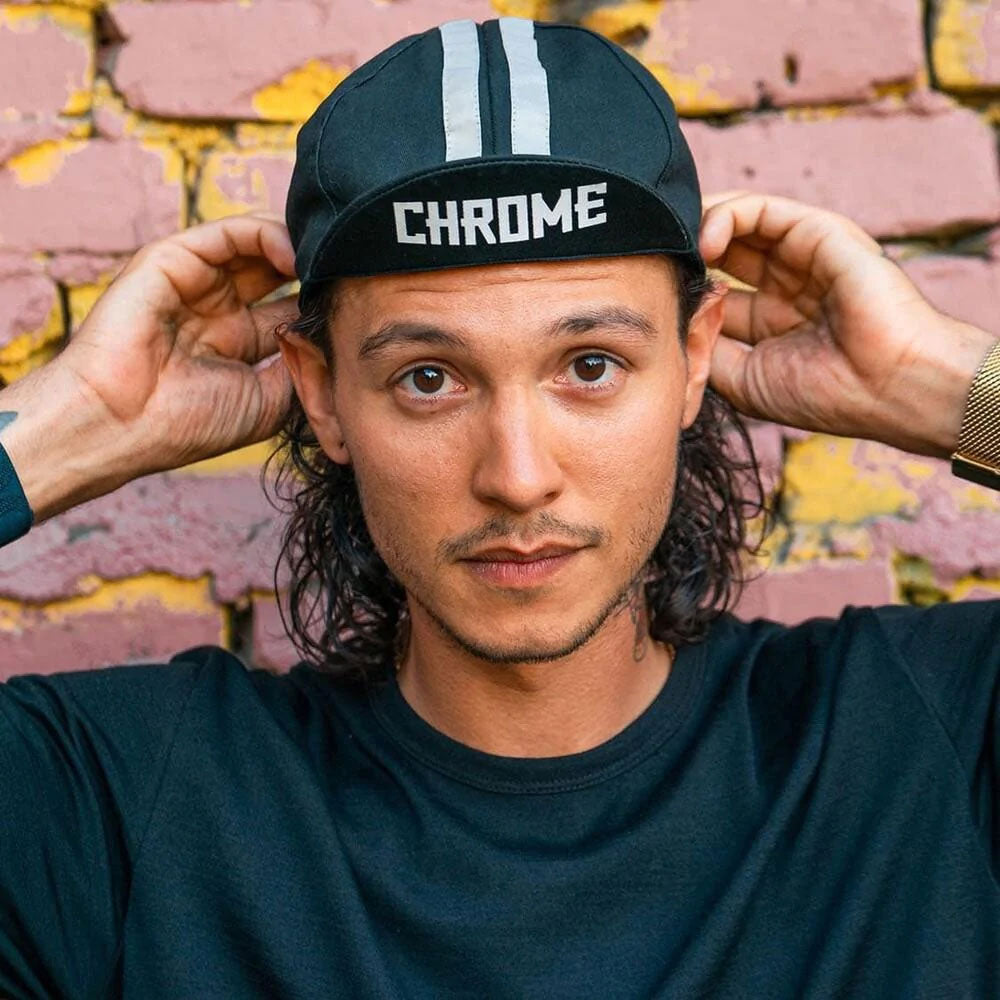 クローム サイクリング キャップ CHROME CYCLING CAP BLACK メンズ 帽子 AC211BK