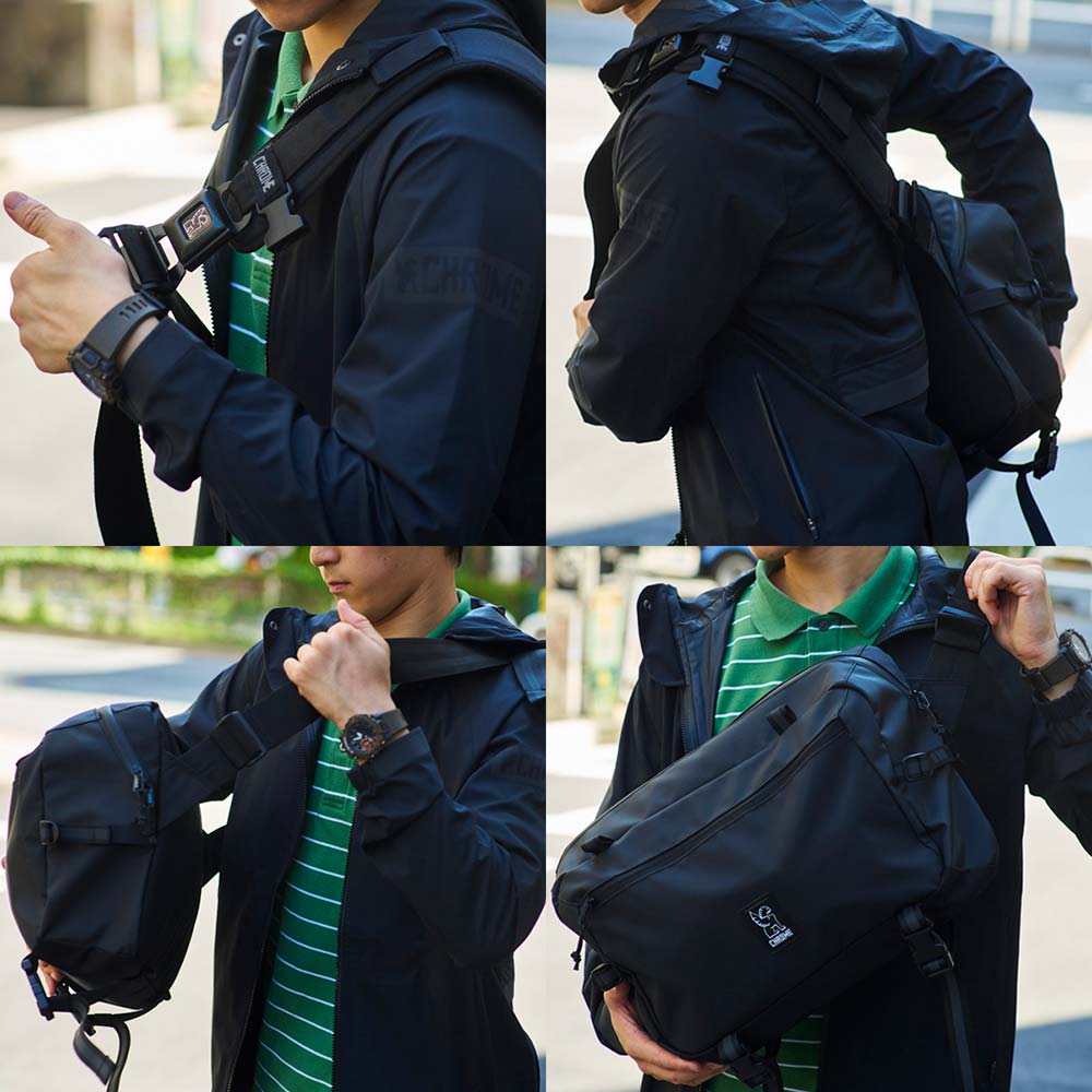 クローム カデット マックス スリング バッグ CHROME KADET MAX SLING BAG BLACK TARP バッグ メッセンジャーバッグ ★★防水 15L BG351BKTP