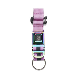 CHROME MINI BUCKLE KEYCHAIN RAINBOW REFLECTIVE AC249RBRF