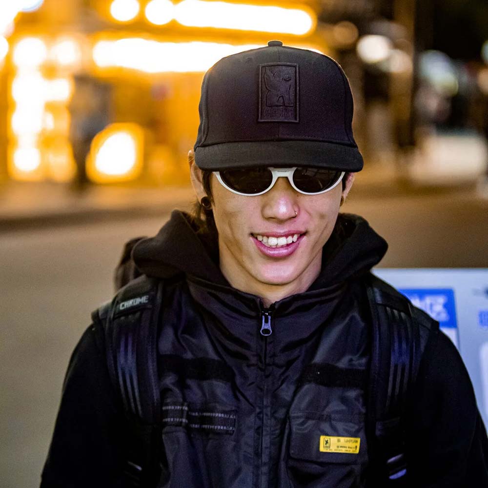 クローム 6 パネル キャップ CHROME 6 PANEL CAP BLACK/BLACK メンズ 帽子 AJ006BKBK