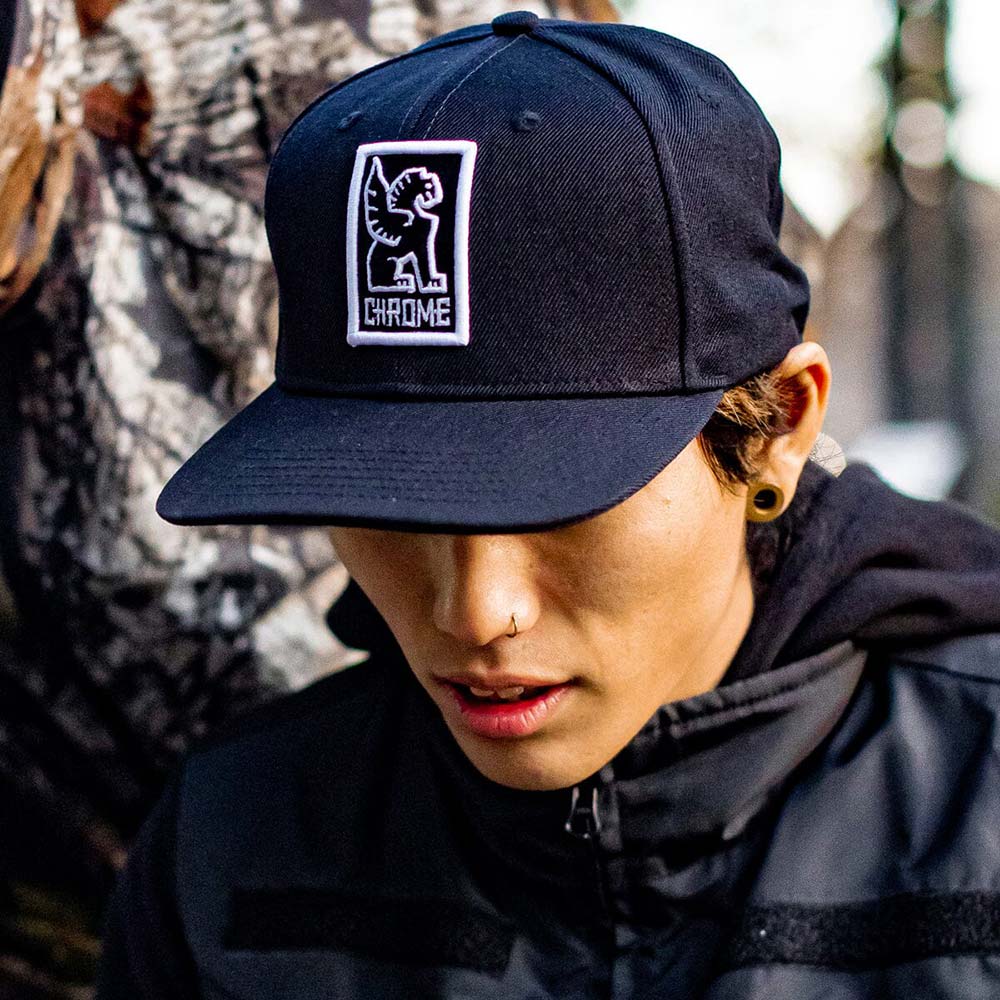 クローム 6 パネル キャップ CHROME 6 PANEL CAP BLACK/BLACK メンズ 帽子 AJ006BKBK