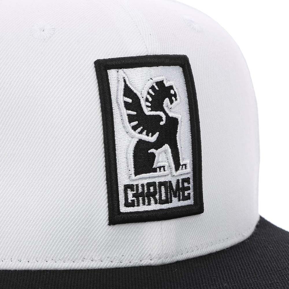 クローム 6 パネル キャップ CHROME 6 PANEL CAP WHITE/BLACK メンズ 帽子 AJ006WTBK