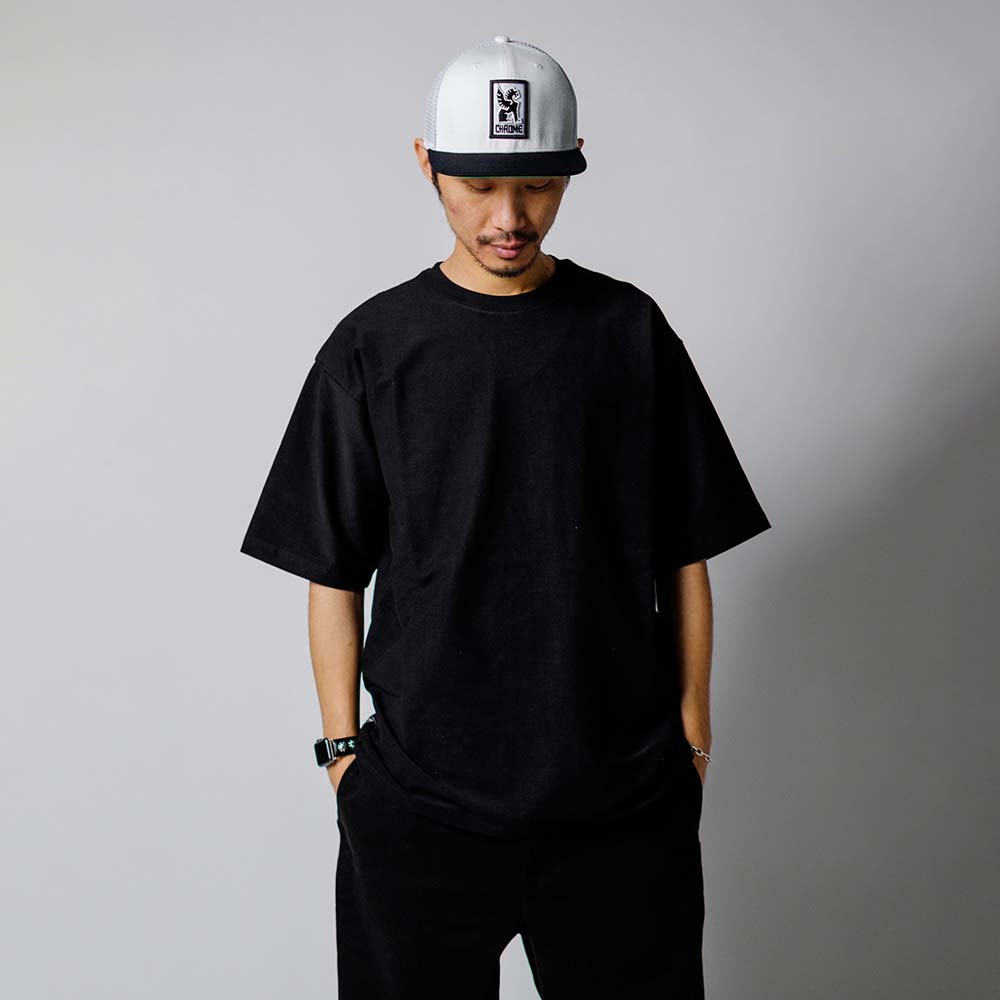 クローム ライムストーン ケーブ ティー ワイドフィット OG ロゴ CHROME LSC TEE WIDE FIT OG LOGO BLACK メンズ Tシャツ 鍾乳洞Tシャツ JP247BK