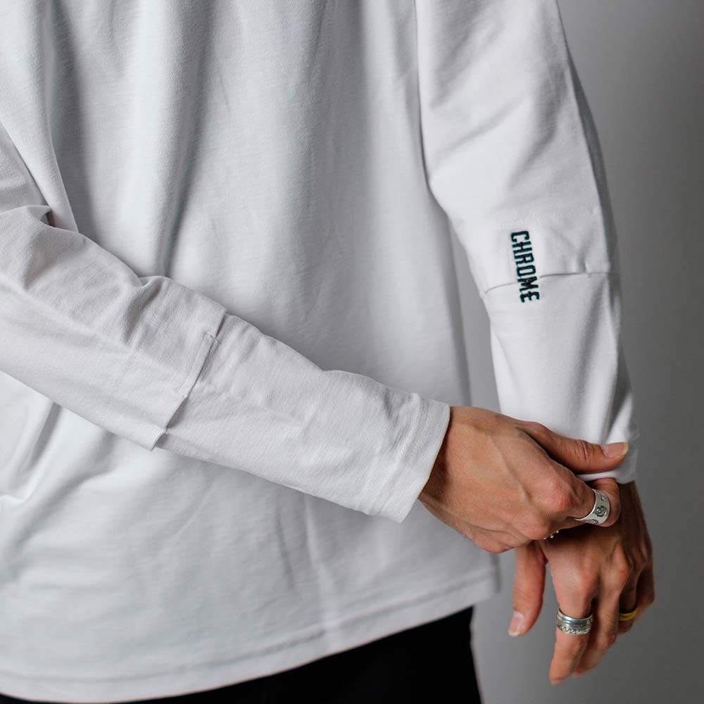 クローム ライムストーン ケーブ LS ティー OG ロゴ CHROME LIMESTONE CAVE LS TEE OG LOGO WHITE メンズ Tシャツ 鍾乳洞Tシャツ JP265WH