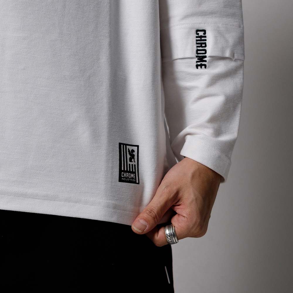 クローム ライムストーン ケーブ LS ティー OG ロゴ CHROME LIMESTONE CAVE LS TEE OG LOGO WHITE メンズ Tシャツ 鍾乳洞Tシャツ JP265WH