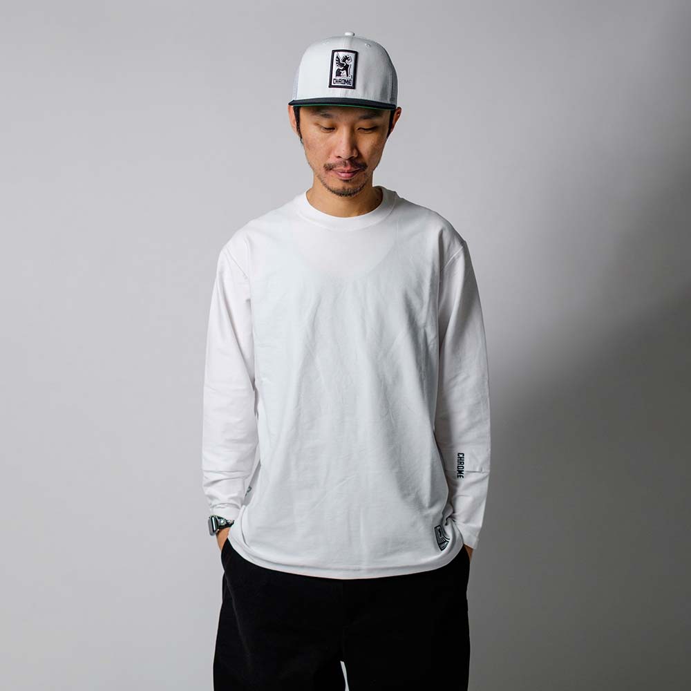 クローム ライムストーン ケーブ LS ティー OG ロゴ CHROME LIMESTONE CAVE LS TEE OG LOGO WHITE メンズ Tシャツ 鍾乳洞Tシャツ JP265WH