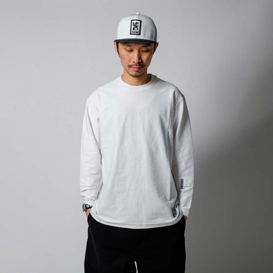 クローム ライムストーン ケーブ LS ティー OG ロゴ CHROME LIMESTONE CAVE LS TEE OG LOGO WHITE メンズ Tシャツ 鍾乳洞Tシャツ JP265WH