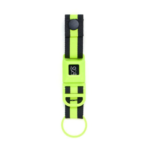 CHROME MINI BUCKLE KEY CHAIN NEON YELLOW AC103NEOY
