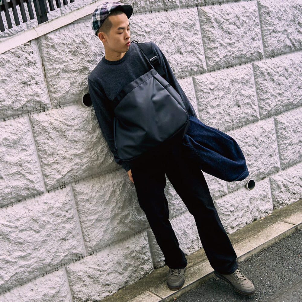 クローム ニュースペーパー メッセンジャー CHROME NEWSPAPER MESSENGER BLACK CRINKLE バッグ メッセンジャーバッグ ★耐水 BJ015BCNL