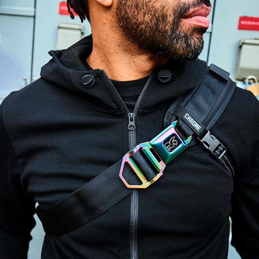 クローム シートベルト バックル ラージ CHROME SEATBELT BUCKLE LG STEEL BLUE バッグ スリングバッグ AC244STLB